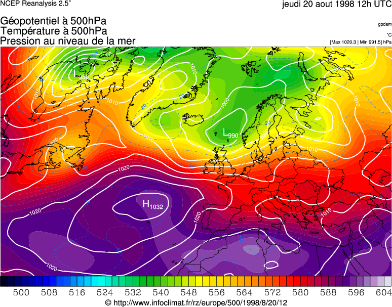 R&eacute;analyse m&eacute;t&eacute;orologique