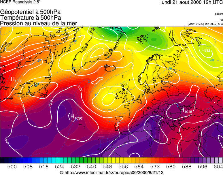 R&eacute;analyse m&eacute;t&eacute;orologique