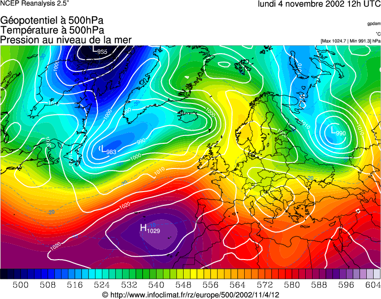 R&eacute;analyse m&eacute;t&eacute;orologique