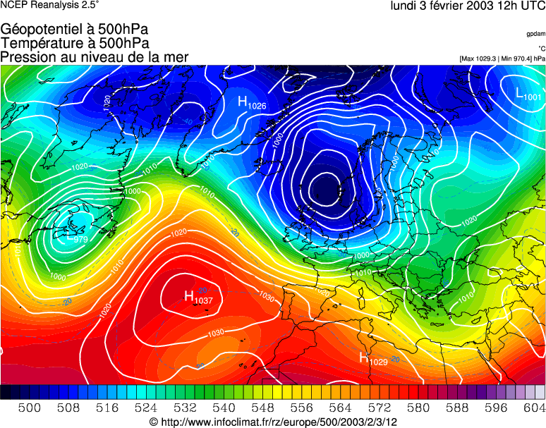 R&eacute;analyse m&eacute;t&eacute;orologique