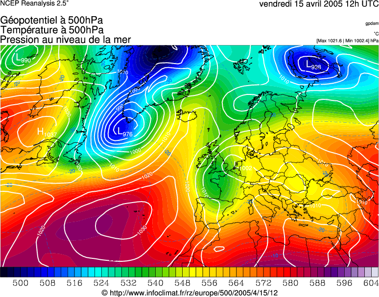 R&eacute;analyse m&eacute;t&eacute;orologique